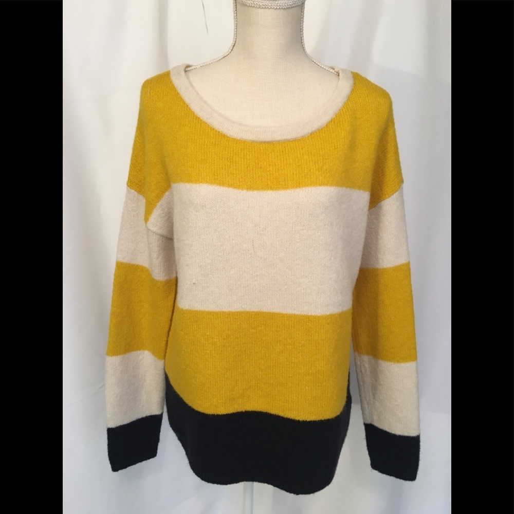 C&C California Color Block Pullover Sweater